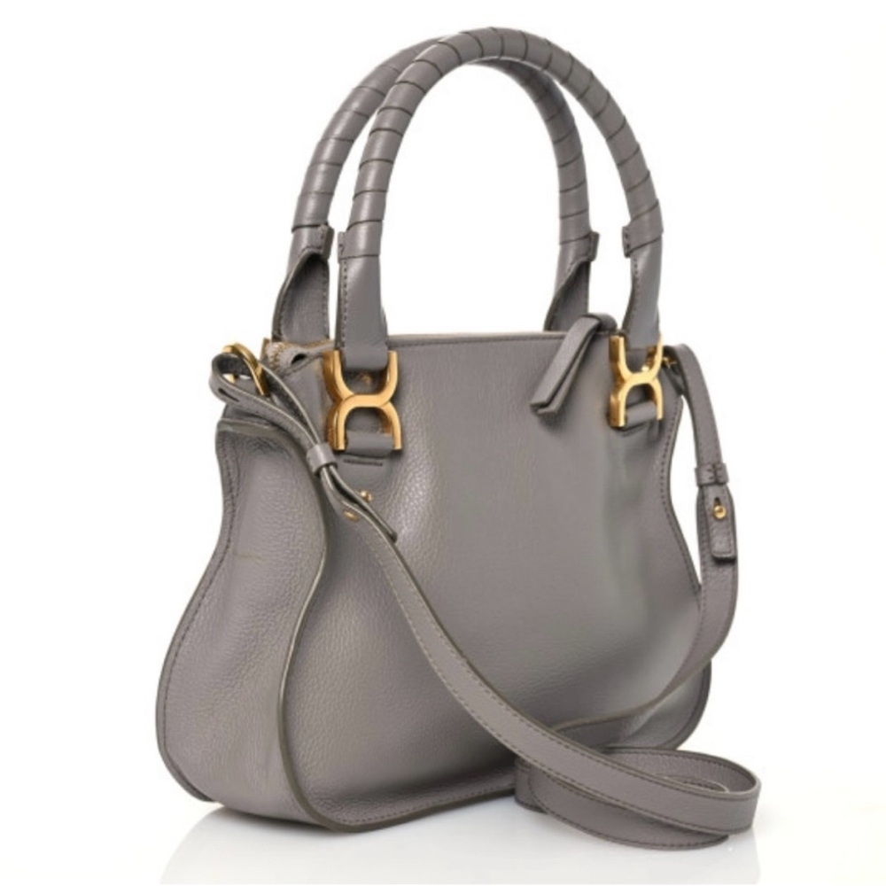 Authentic Chloe small Marcie Gray Crossbody Bag - Picture 4 of 10